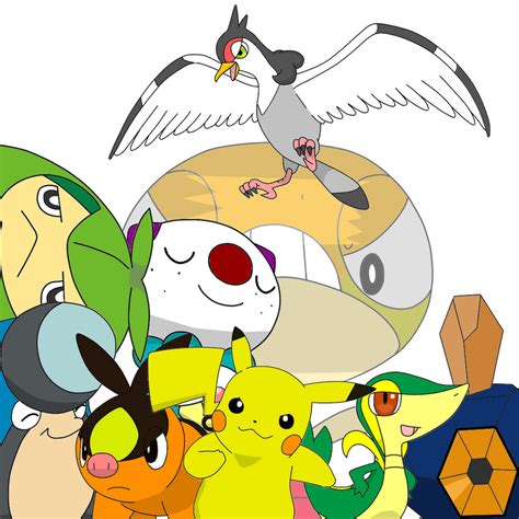 Ash Unova Team Vectors by HeartPM on DeviantArt