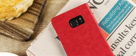 Olixar Leather-Style Samsung Galaxy Note 7 Wallet Case - Red