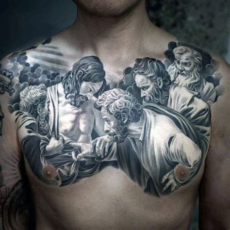 Bisnisku Tercinta: [View 18+] Chest Tattoos For Men Black And Grey