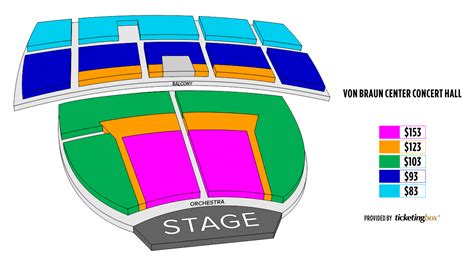 Huntsville Von Braun Center Concert Hall Seating Chart