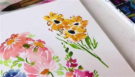 How to Paint Watercolor Wildflowers