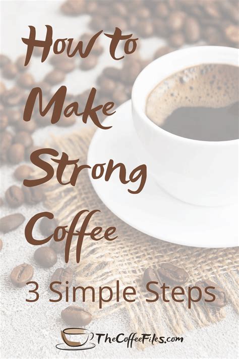 Strong coffee recipe – Artofit