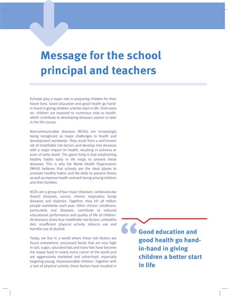 Message for the School Principal and Teachers pdf, 39kb