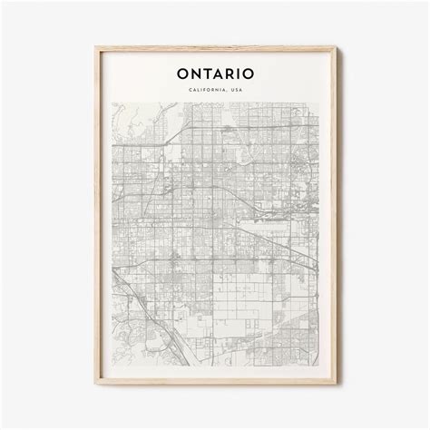 Ontario Map Poster Ontario Map Print Ontario Personalized - Etsy