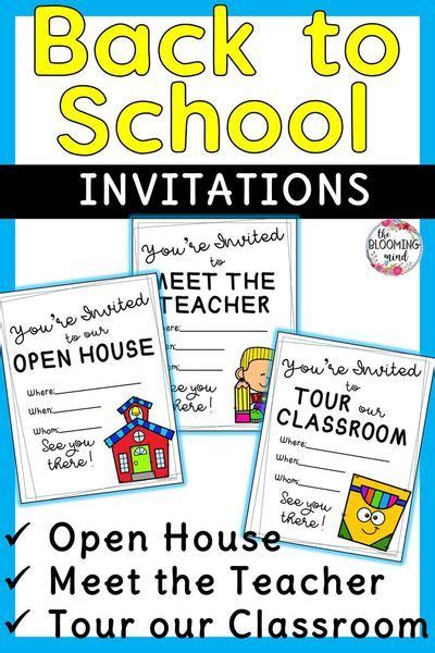 Open House Invitations | Open house invitation, School invitation, Open house