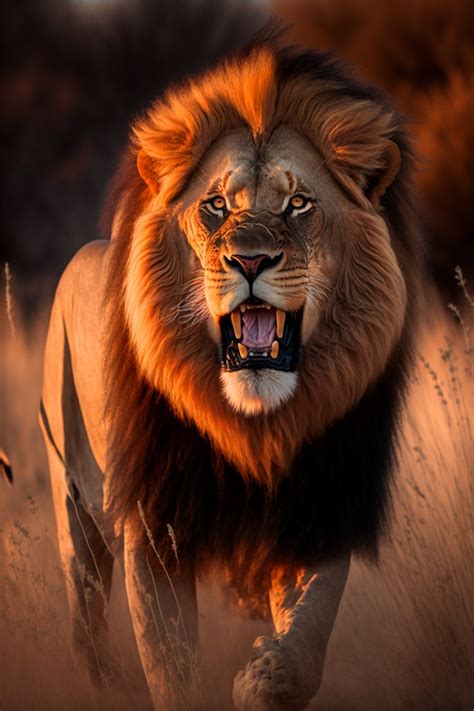 Roaring Lion em 2023 | Fotos de leão, Imagens de leão, Animais selvagens