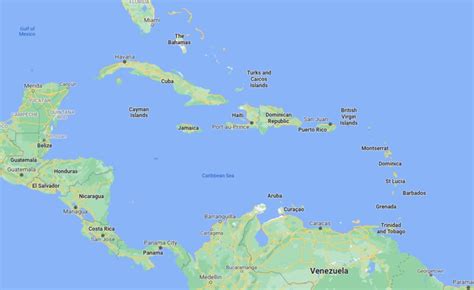 Caribbean Countries Map | World map with countries, Caribbean ...