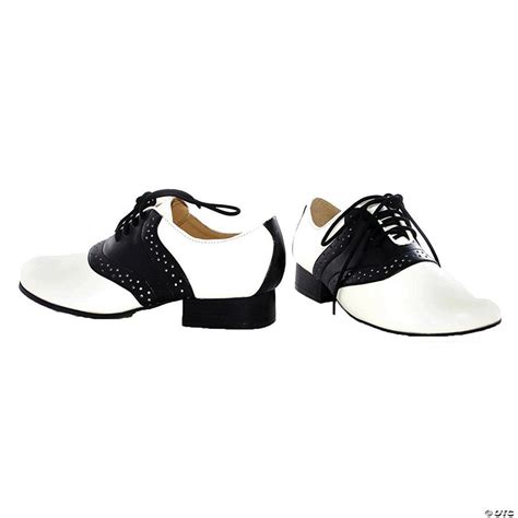 Women's Black & White Saddle Shoes - Medium | Halloween Express