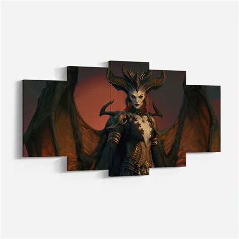 Diablo IV Lilith Diablo 4 Lilith Artwork Poster Canvas Gift - Etsy