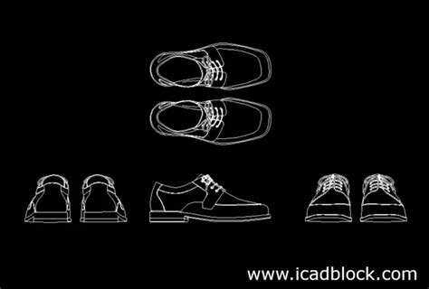 Shoes CAD Block collection in DWG - iCADBLOCK