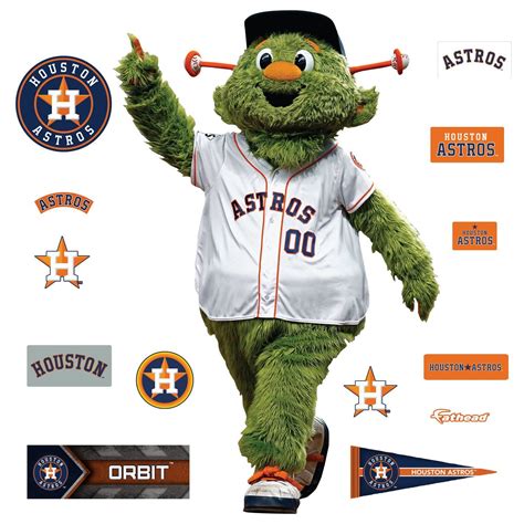 Houston Astros: Orbit 2021 Mascot - Officially Licensed MLB Removable ...