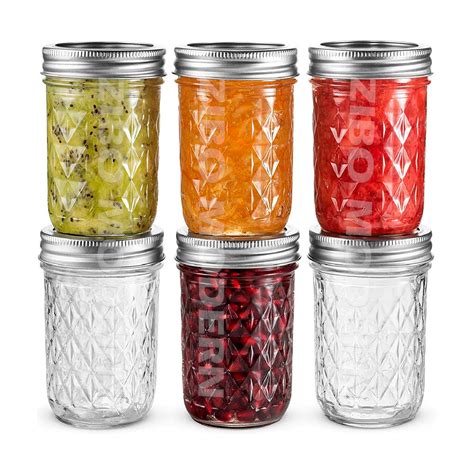 Wholesale 8 Oz Mason Jars Canning Jars Jelly Jars with Regular Lids and Bands - Wholesale ...