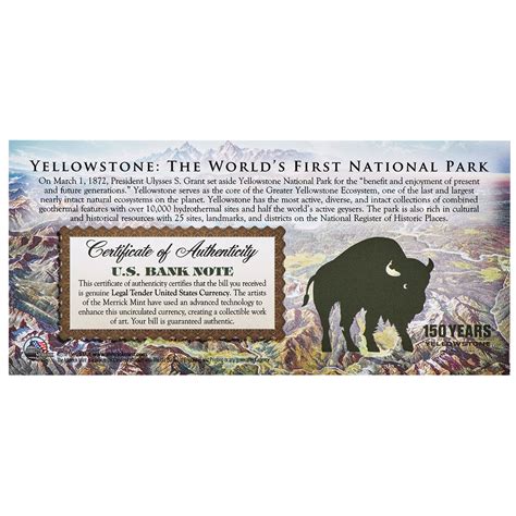 Yellowstone 150th Anniversary $2 Bill - 1901 Bison Edition | Shop.PBS.org