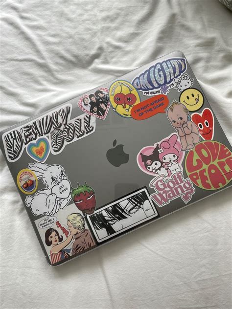 laptop deco 💻 | Macbook cover stickers, Laptop case stickers, Cute ...