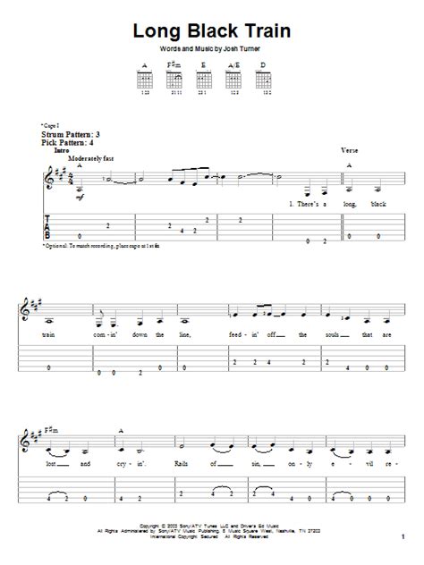 Long Black Train by Josh Turner - Easy Guitar Tab - Guitar Instructor