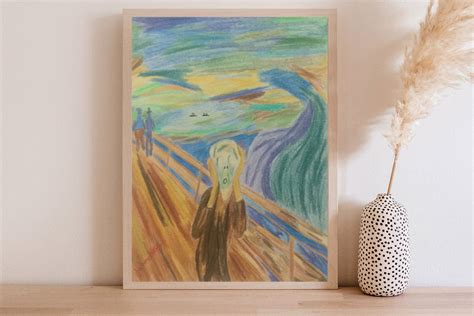 The Scream Art Prints Graphic by arttahanane · Creative Fabrica