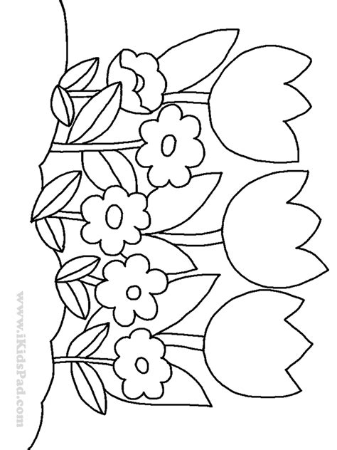 Flower Coloring Pages For Preschoolers at GetDrawings | Free download