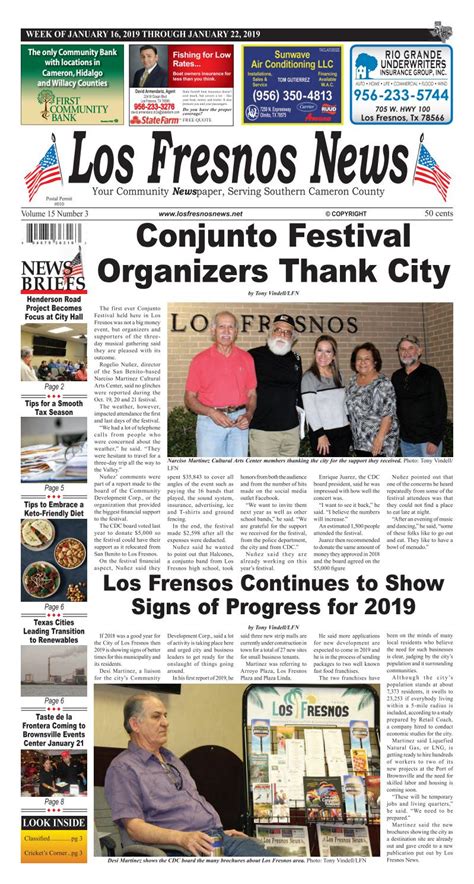 Los Fresnos News | January 16, 2019 by La Feria News - Issuu