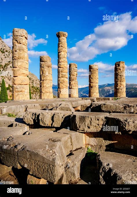 The Temple of Apollo, Delphi, Phocis, Greece Stock Photo - Alamy