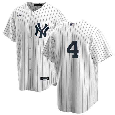 Lou Gehrig No Name Jersey - Yankees Replica Home Number Only Jersey