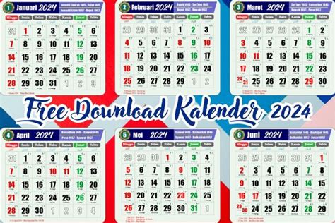 Kalender 2024 Lengkap dengan Hijriyah, Jawa, dan Pasaran | Download CDR ...