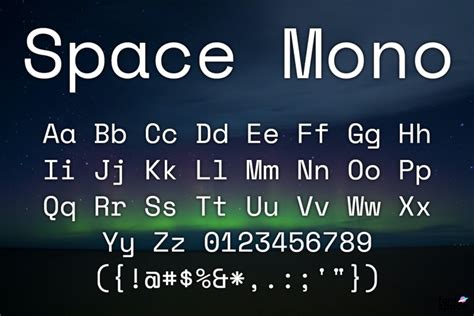 Space Mono Font | Colophon | FontSpace