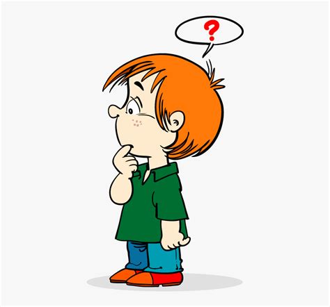 Thinking Cartoon Clipart Png, Transparent Png - kindpng