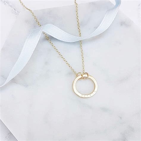 Classic Gold Halo Necklace | Etsy