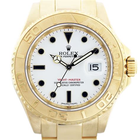 Rolex Yachtmaster 16628 18K Yellow Gold Mens Watch