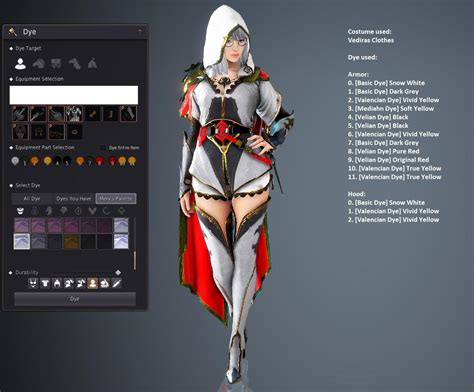 Costume Dyes of my Lahn : r/blackdesertonline