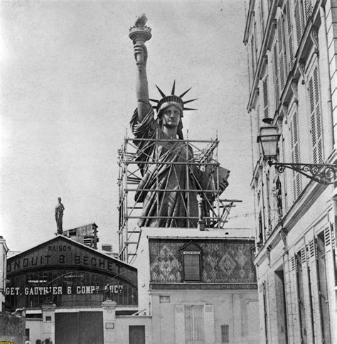 The Statue Of Liberty In Paris, 1887 | Statue of liberty, Old photos, Statue