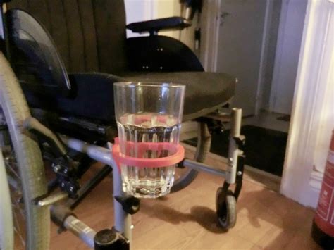 Wheelchair cup holder by PolygonPusher | Download free STL model | Printables.com