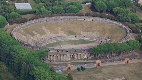 Amphitheater - central sports arena - Pompeii - Italy