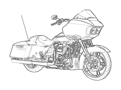 Coloring Pages Of Harley Davidson Motorcycles