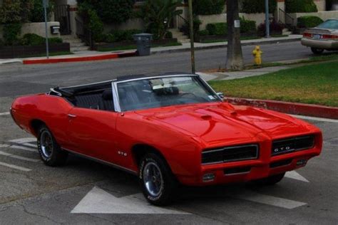 1969 PONTIAC GTO GTO 10991 Miles Red CONVERTIBLE 400 V8 Manual for sale: photos, technical ...