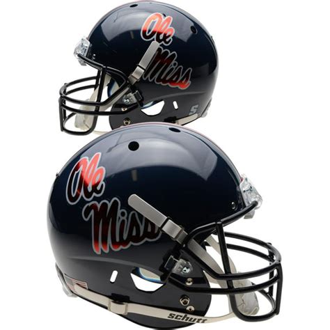 Ole Miss Rebels Schutt Chrome Decal Replica Football Helmet - Walmart.com - Walmart.com