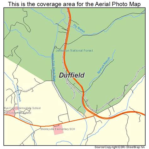 Aerial Photography Map of Duffield, VA Virginia