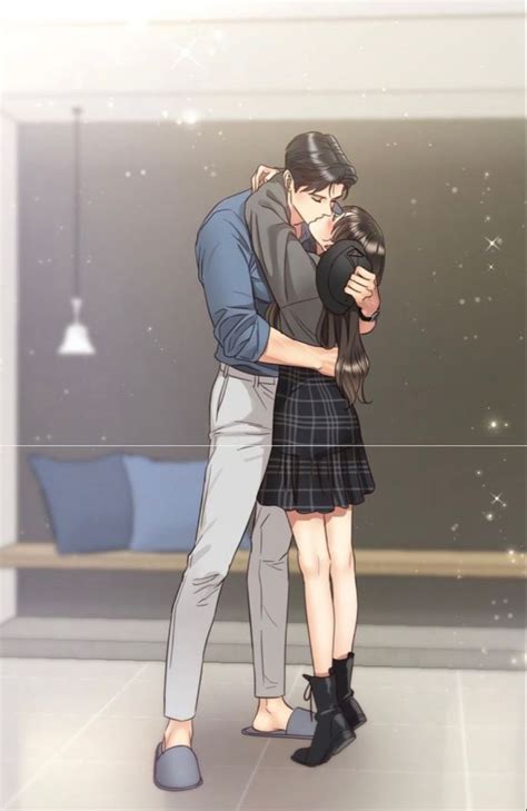 Cute Anime Couples Hugging | Romantic Manga Illustration