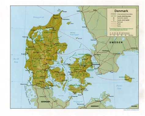 Maps of Denmark | Detailed map of Denmark in English | Tourist map of Denmark | Denmark road map ...