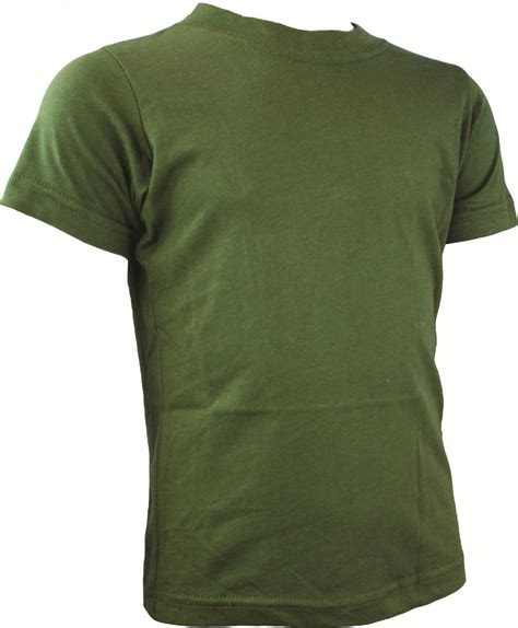 GREEN COTTON T SHIRT - MILITARY, ARMY, RECRUITS, CADETS, PT | eBay