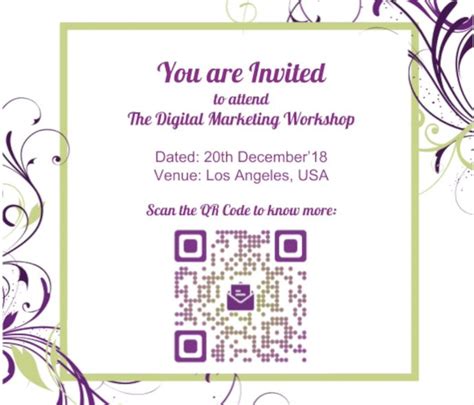 Qr Code Invitation