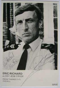 Eric Richard autograph (ex The Bill actor)