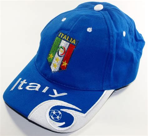 ITALY SOCCER CAP BLUE SPORT FOOTBALL FÚTBOL CALCIO BERRETTO ITALIA #soccercaps #soccerhats # ...