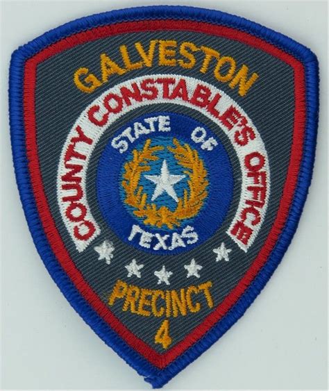 USA: Texas: Galveston County Constable Precinct 4 Police or Prison ins | Badge, Police patches ...