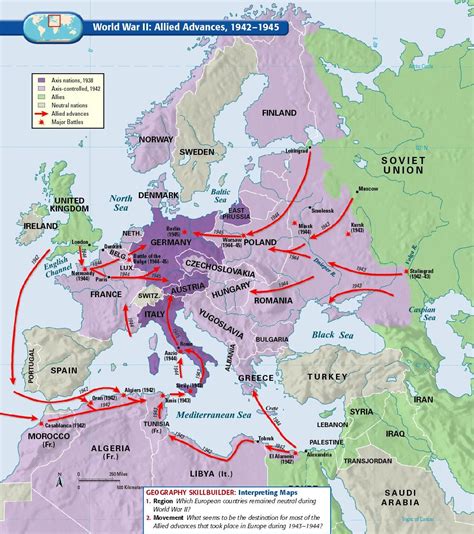 European Map During Ww2 - Map Of West Coast Of Florida