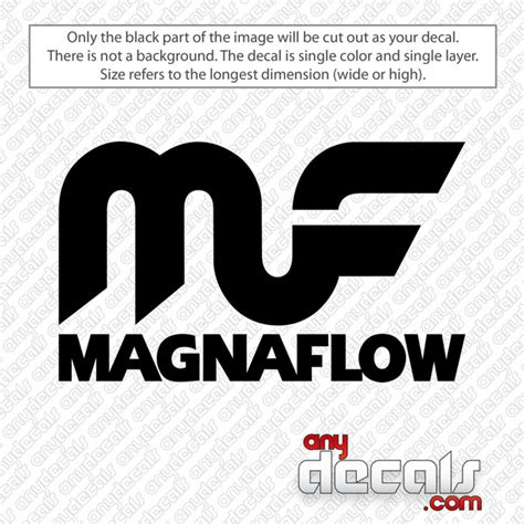 Magnaflow Logo With Text Decal Sticker - AnyDecals.com