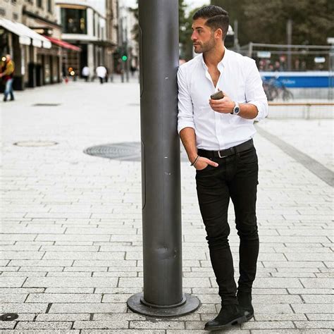 How To Wear Black and White Outfit On The Street (10 Ideas) | Mens fashion white, Black casual ...