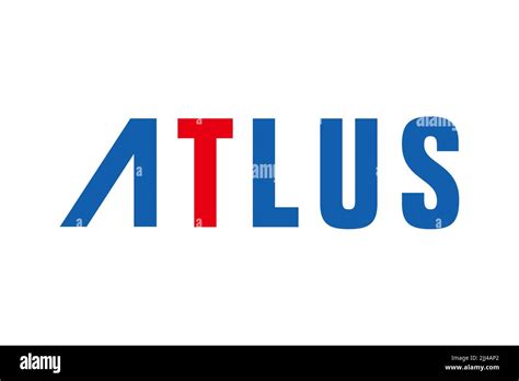 Atlus, Logo, White background Stock Photo - Alamy