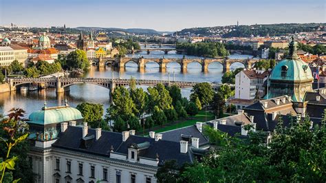 Prague, Czech Republic, city, Vltava river, bridges, houses wallpaper | travel and world ...