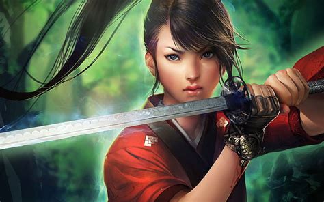 750x1334px | free download | HD wallpaper: Sakimichan Girl, woman holding katana wallpaper ...